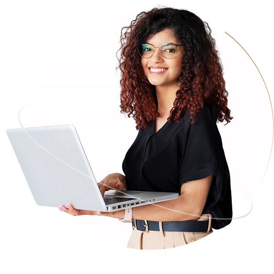 Advogada profissional usando a plataforma IEPREV